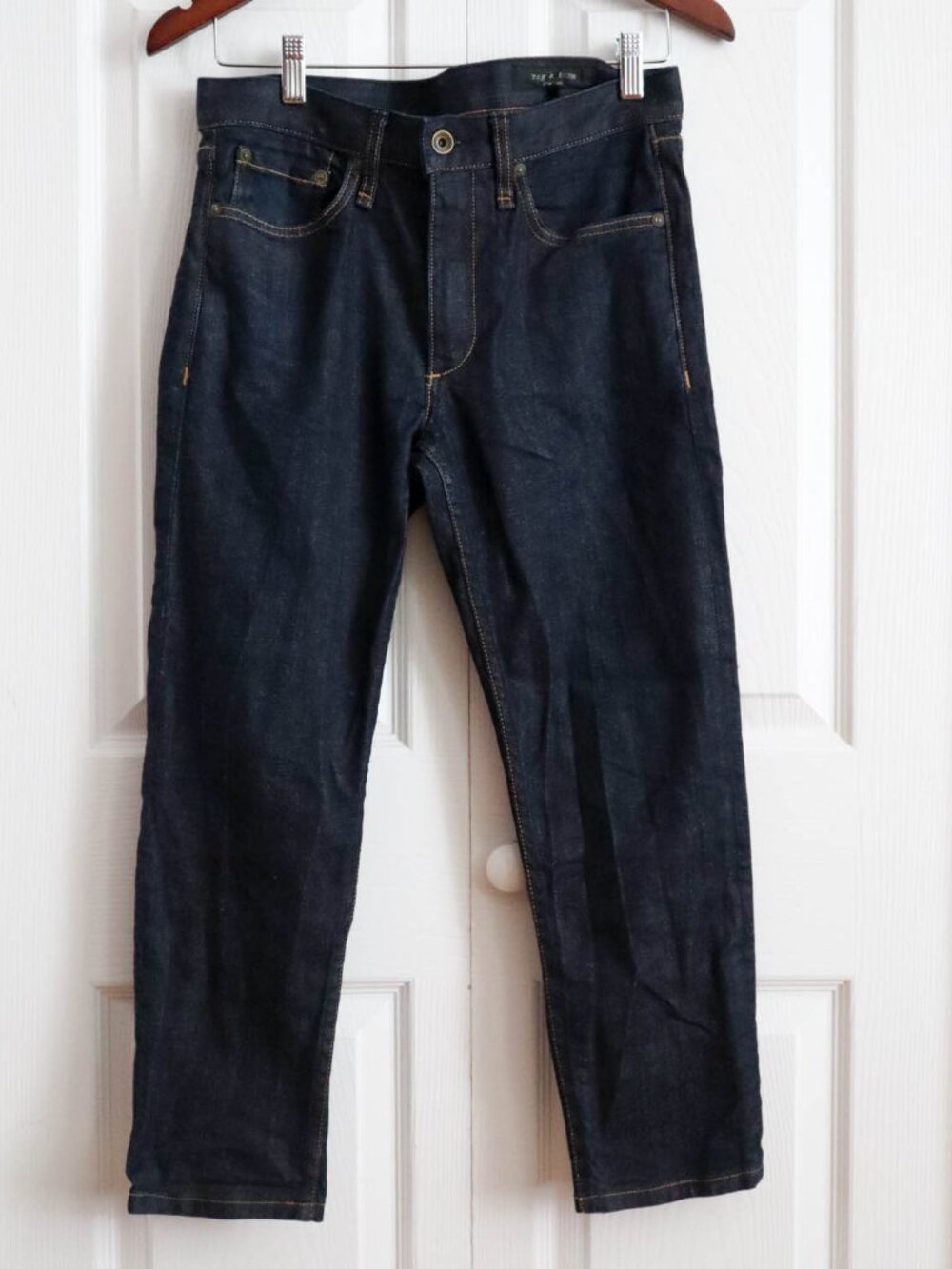 Rag & Bone Slim Fit Dark Wash Skinny Jeans Sz 29 Inseam 25" Light Stretch USA